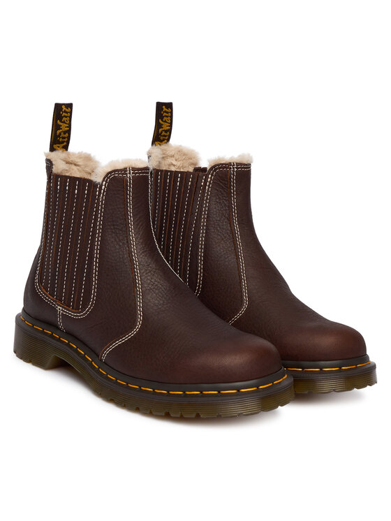 Dr. Martens Dr. Martens Kotníková obuv s elastickým prvkem 2976 Leonore II DM41418200 Hnědá