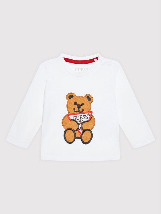 Guess Bluză N0BI26 I3Z00 Alb Regular Fit