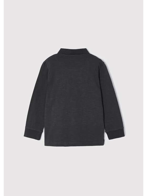 Mayoral Mayoral Тениска с яка и копчета 4177 Сив Regular Fit