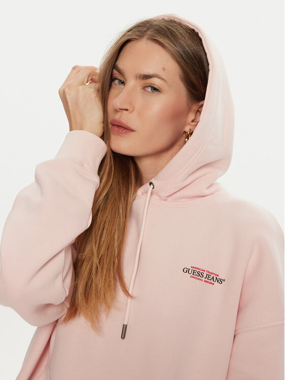 Guess Jeans Guess Jeans Sweatshirt W4BQ21 KC811 Rosa Regular Fit