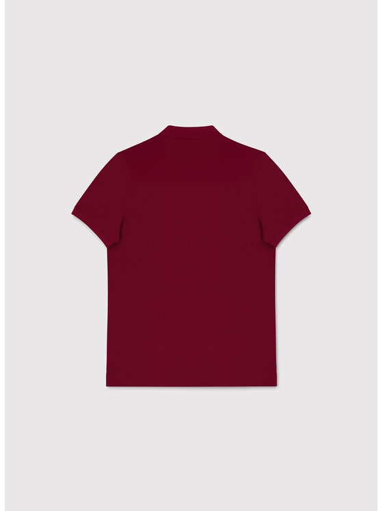 Pako Lorente Pako Lorente Polo P26SF-TX-003 Bordowy Classic Fit
