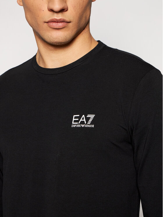 EA7 Emporio Armani EA7 Emporio Armani Majica dugih rukava 8NPT55 PJM5Z 1200 Crna Regular Fit