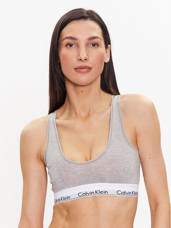 Calvin Klein Underwear Krūšturis-tops Unlined 000QF7214E Pelēks