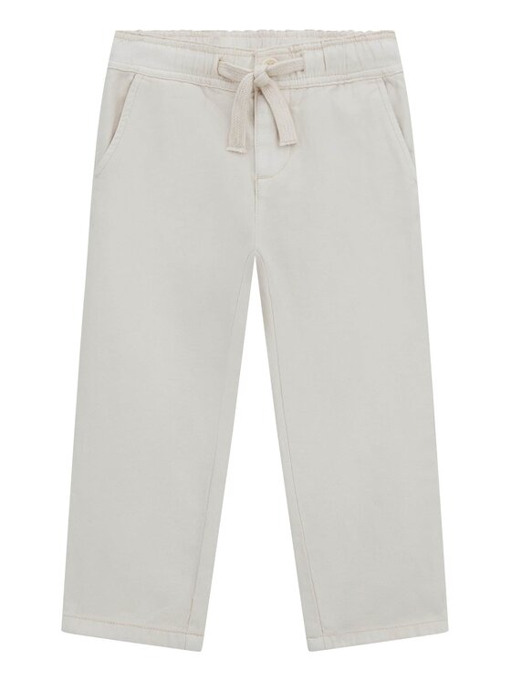 Guess Kids Guess Kids Spodnie materiałowe 173141 Biały Regular Fit