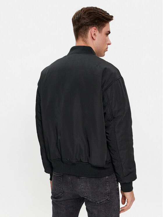 Calvin Klein Jeans Calvin Klein Jeans Bomber Bomber Jacket J30J324657 Crna Regular Fit