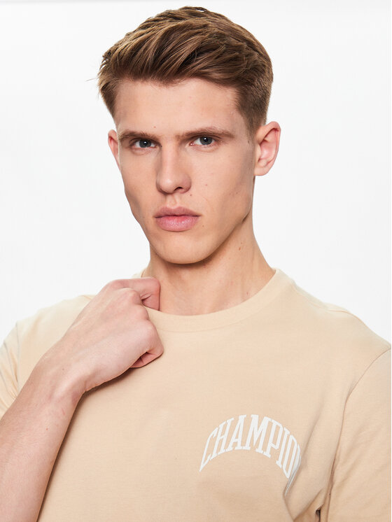 Champion Champion Футболка 218521 Бежевий Regular Fit