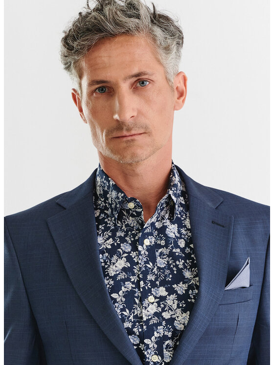 Pako Lorente Pako Lorente Marynarka P23WF-3G-001 Granatowy Slim Fit
