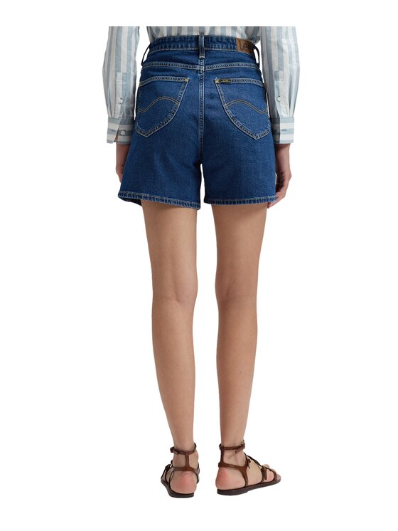 Lee Lee Szorty jeansowe Stella Short Niebieski Relaxed Fit