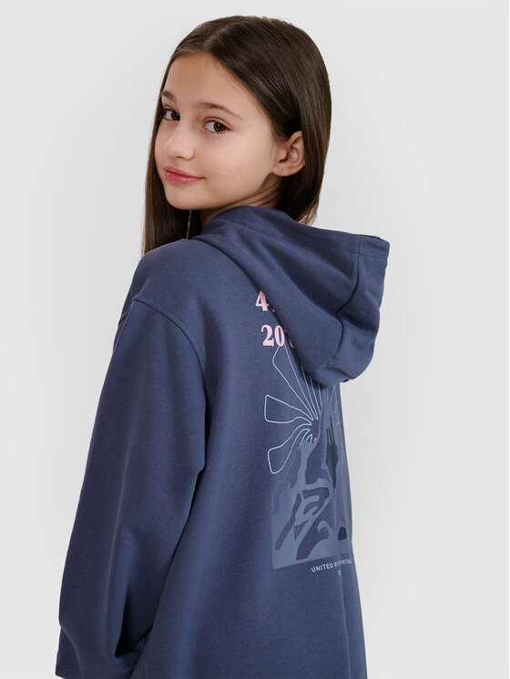 4F 4F Bluza 4FJWSS25TSWSF1482-22S Czarny Oversize