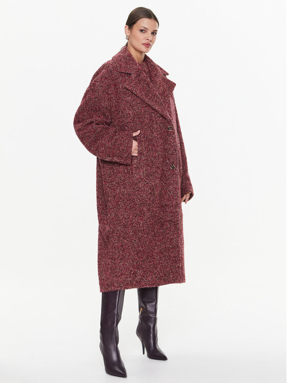 Remain Remain Kabát pro přechodné období Cosma RM1837 Bordó Regular Fit