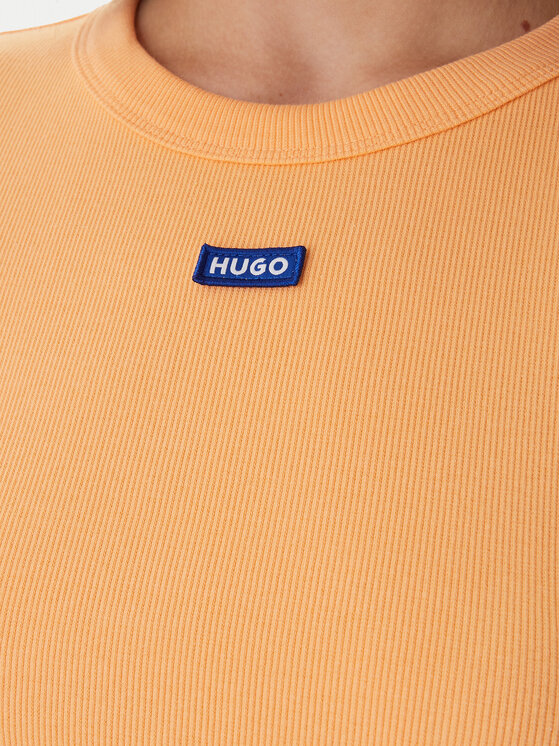 HUGO HUGO T-Shirt Baby 50510749 Oranžová Slim Fit