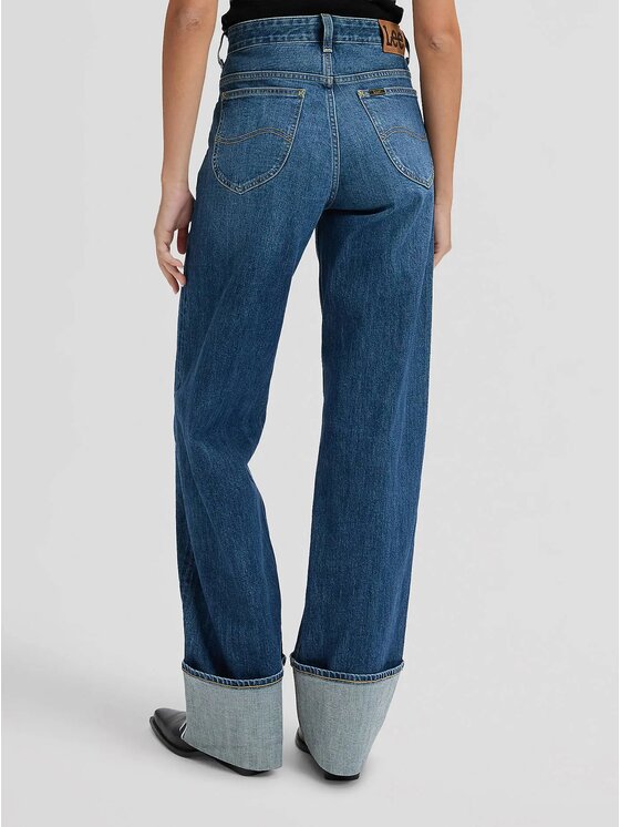 Lee Lee Jeansy RIDER LOOSE Niebieski Loose Fit