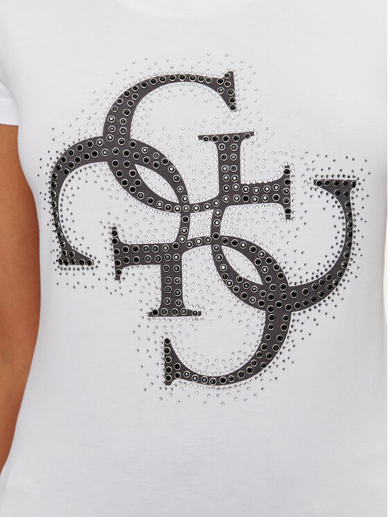 Guess Guess T-krekls W4YI37 J1314 Balts Regular Fit