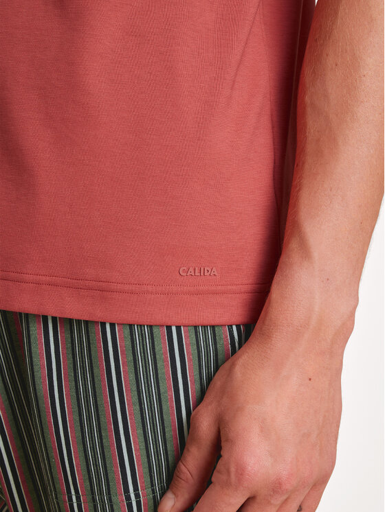 Calida Calida Tričko 14788 Červená Regular Fit