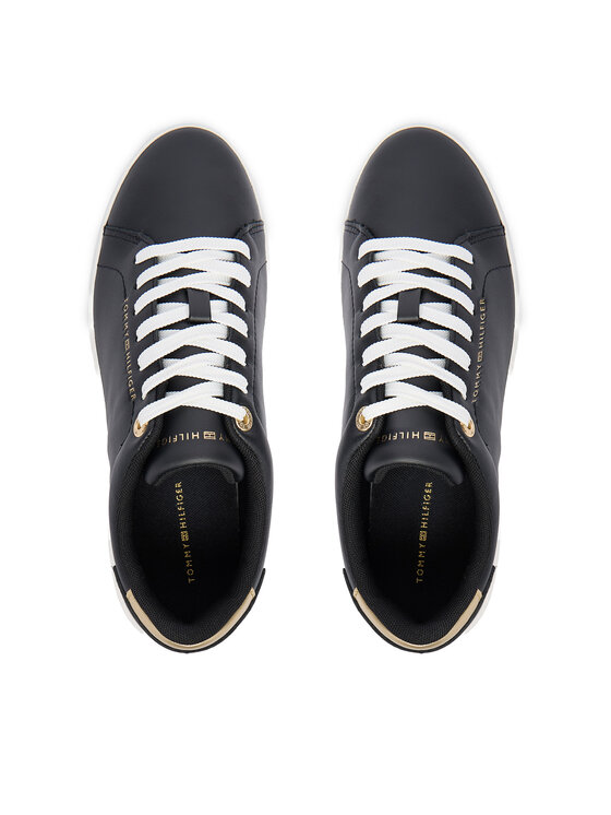 Tommy Hilfiger Tommy Hilfiger Sneakersy Essential Chic Court Sneaker FW0FW09019 Čierna