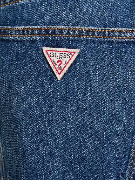 Guess Guess Džinsai W5BA2V D0460 Tamsiai mėlyna Mom Fit