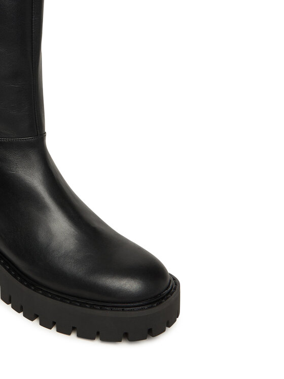 MICHAEL Michael Kors MICHAEL Michael Kors Cizme lungi muschetar Asher 40F4ASFB8L Negru