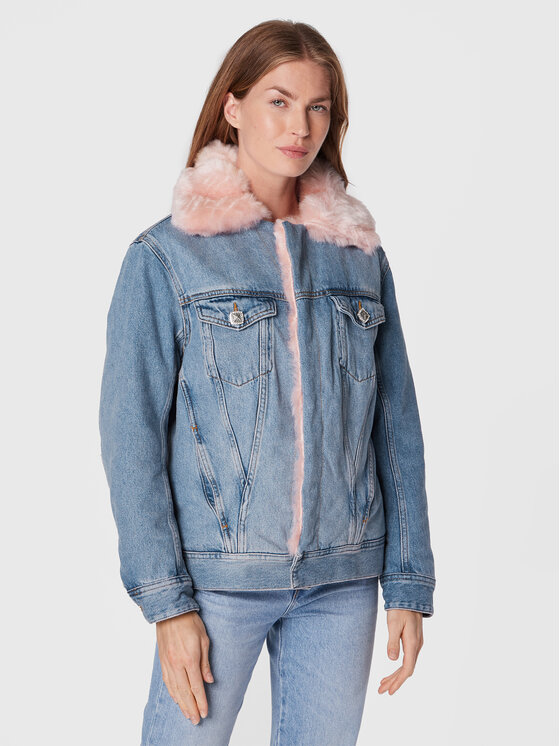 Liu Jo Liu Jo Τζιν μπουφάν UF2089 D4751 Μπλε Regular Fit