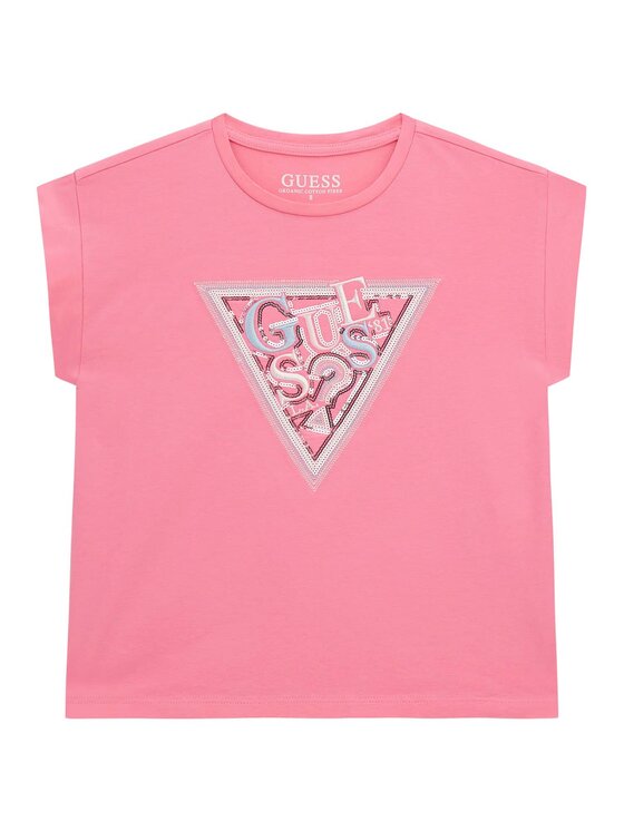 Guess Kids Guess Kids Top 176533 Różowy Classic Fit