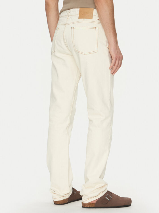 AMI Paris AMI Paris Jeansy HTR001.DE0039 Écru Classic Fit