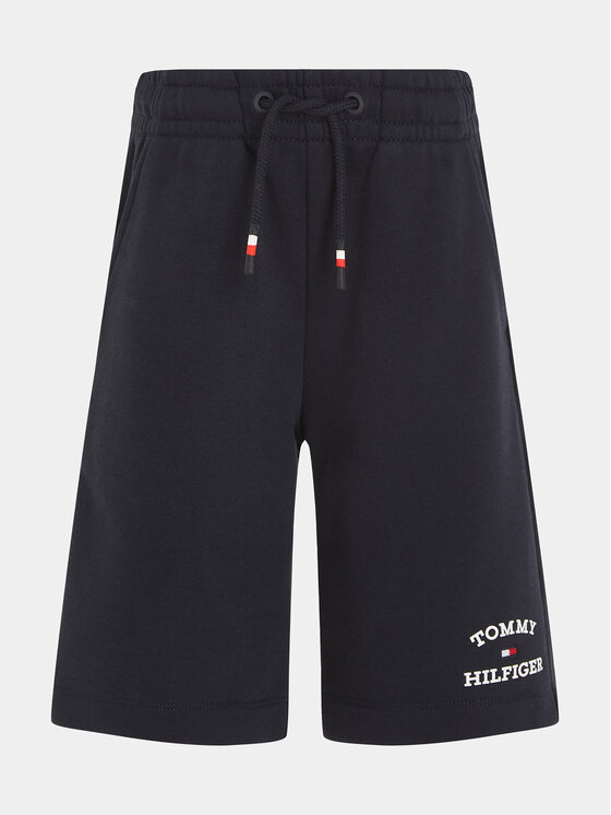 Tommy Hilfiger Tommy Hilfiger Pantaloncini sportivi Th Logo KB0KB08841 M Blu scuro Regular Fit