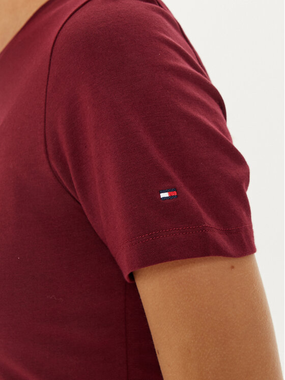 Tommy Hilfiger Tommy Hilfiger Marškinėliai Nautical Graphic WW0WW43652 Vyšninė Slim Fit