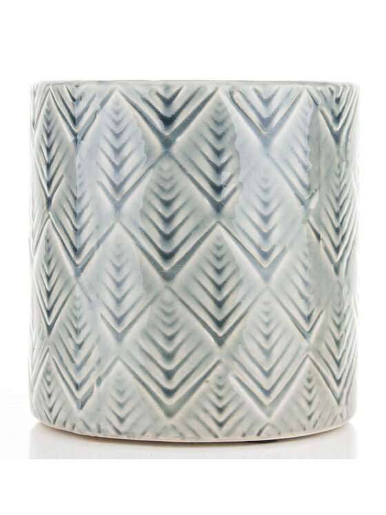 MIAhome MIAhome Kwietnik Osłonka ceramiczna 16x16x16 cm KORFOS Niebieski