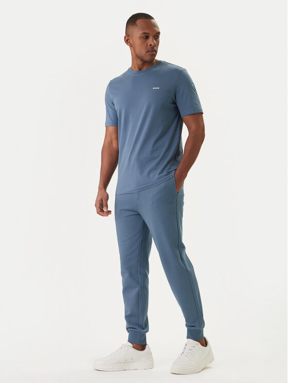 HUGO HUGO T-Shirt Dero222 50466158 Niebieski Regular Fit