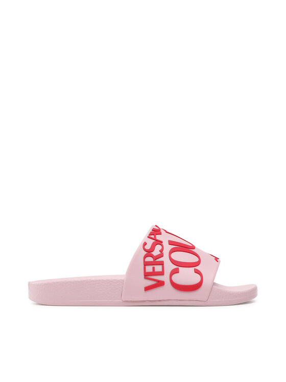 versace jeans couture slides pink