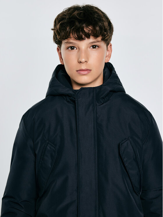 BIG STAR BIG STAR Kurtka zimowa OSKAR Granatowy Basic Fit