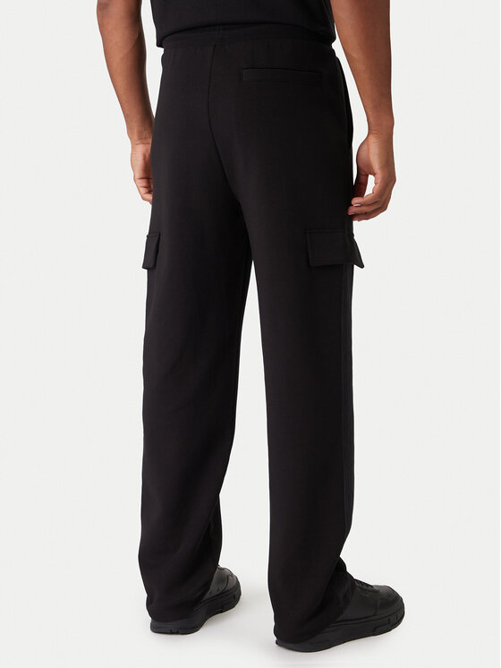 HUGO HUGO Donji dio trenerke Danovopan 50546376 Crna Relaxed Fit