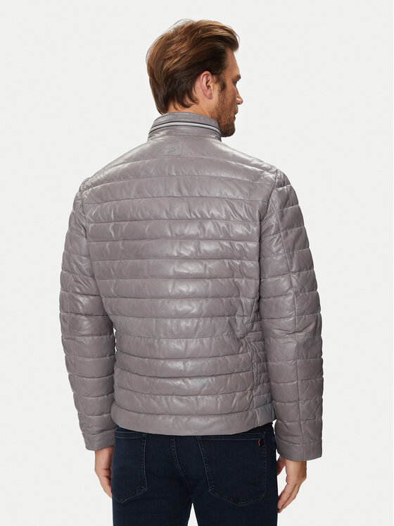Milestone Milestone Lederjacke Cortino 431019 60515 Grau Regular Fit
