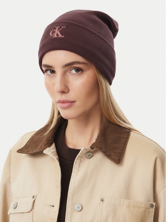 Calvin Klein Calvin Klein Czapka LV04F8098G Bordowy