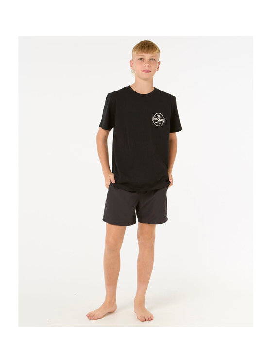 Rip Curl Rip Curl T-Shirt Staple Tee -Boy Czarny Standard Fit