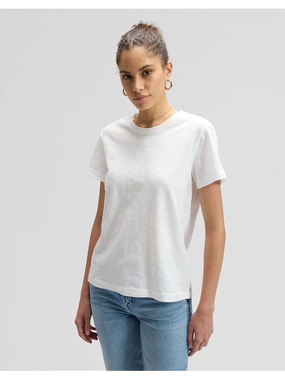 Lee Lee Koszula Perfect Tee Biały Regular Fit