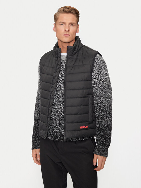 HUGO HUGO Mellény Brentino2431 50517743 Fekete Regular Fit