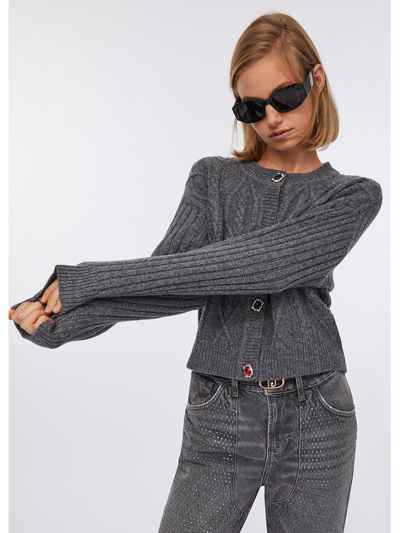 Liu Jo Liu Jo Cardigan MF5423MS04002050 Grigio Regular Fit