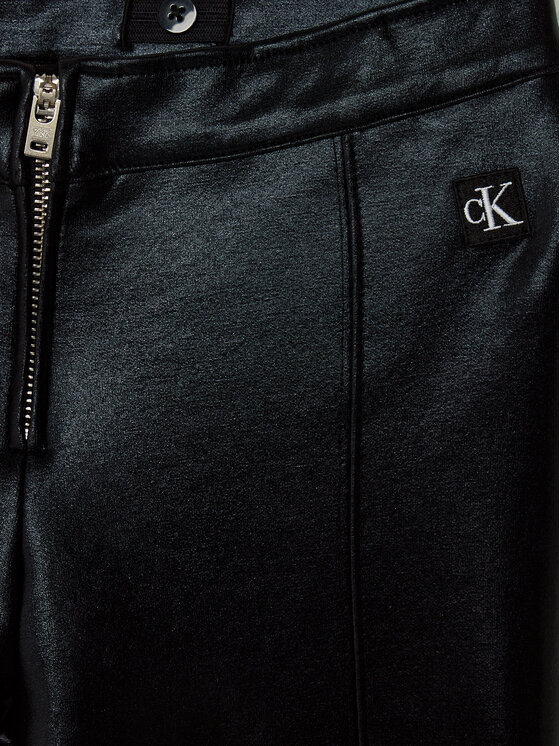 Calvin Klein Jeans Calvin Klein Jeans Παντελόνι υφασμάτινο Spacer IG0IG02293 Μαύρο Flare Fit