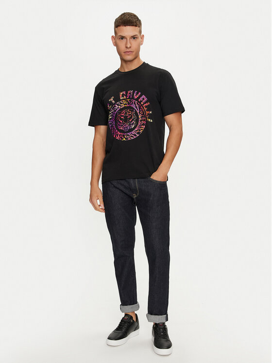 Just Cavalli Just Cavalli T-Shirt 76OAHC17 Μαύρο Regular Fit