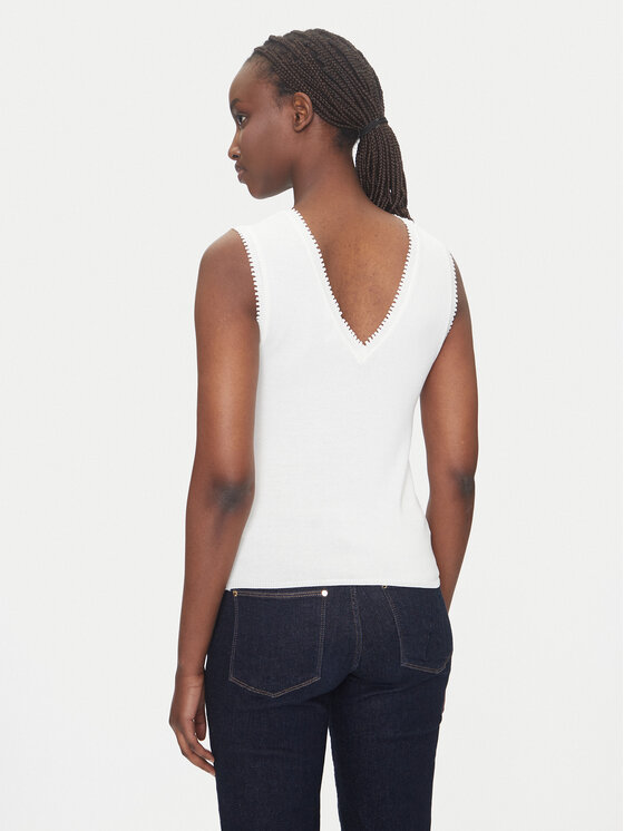 Morgan Morgan Top 242-MUSHU Bianco Slim Fit