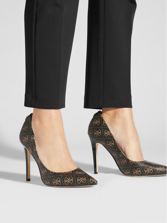 Guess Guess Pantofi cu toc subțire FL8G11 FAL08 Maro