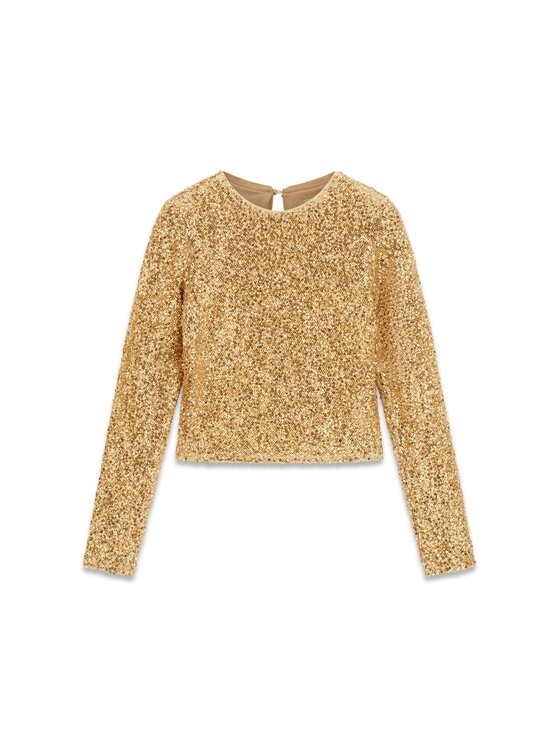 Guess Guess Top 180187 Złoty Classic Fit