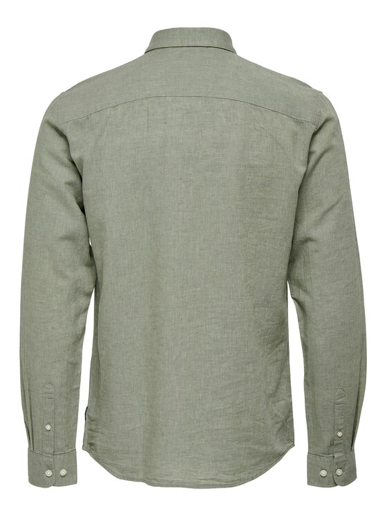 Only & Sons Only & Sons Cămașă 22012321 Verde Slim Fit