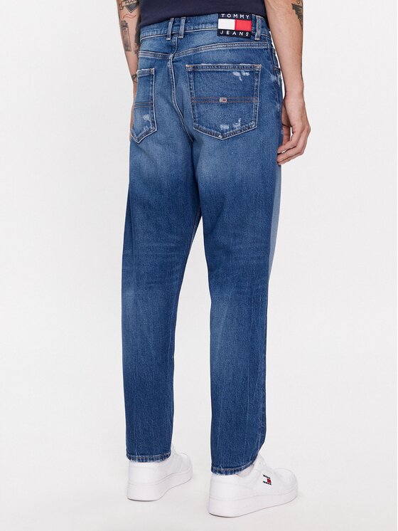 Tommy Jeans Tommy Jeans Jeans hlače Isaac DM0DM17653 Mornarsko modra Tapered Fit