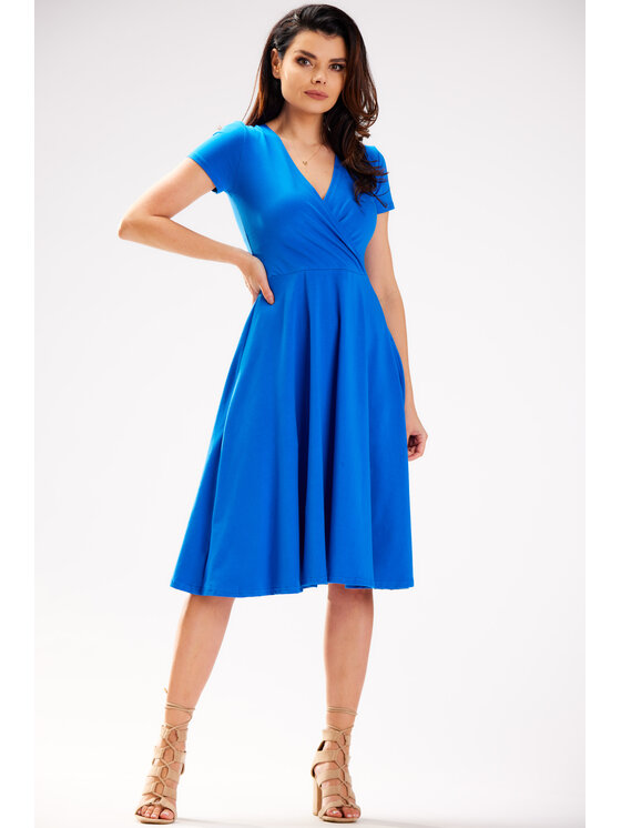 Infinite You Infinite You Sukienka letnia M292 Niebieski Basic Fit
