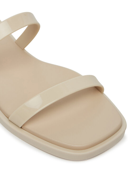 Calvin Klein Calvin Klein Natikače Double Bar Slide - Jelly HW0HW02417 Écru