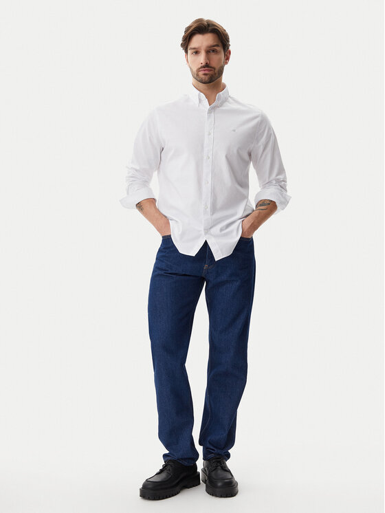 Calvin Klein Jeans Calvin Klein Jeans Cămașă Classic LV040EM125 Alb Regular Fit