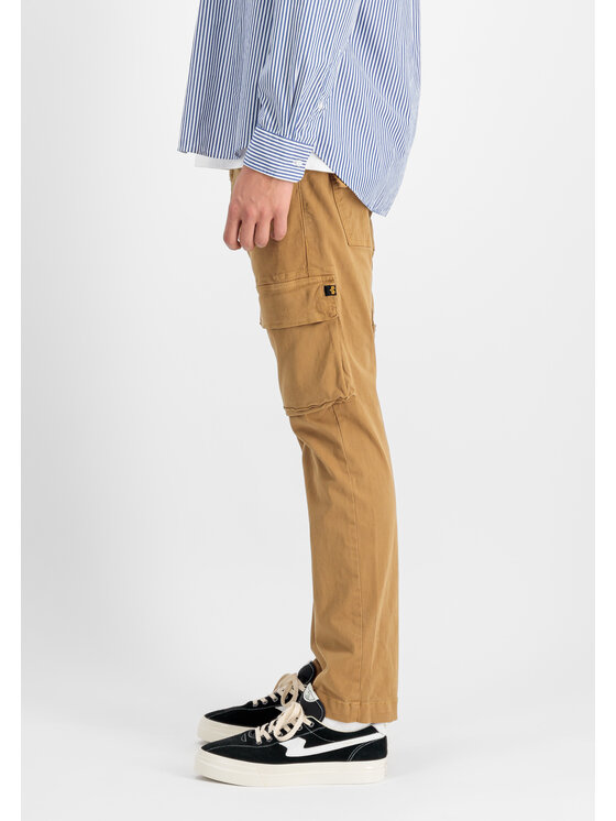Alpha Industries Alpha Industries Spodnie cargo Lieutenant Pant Beżowy Straight Leg