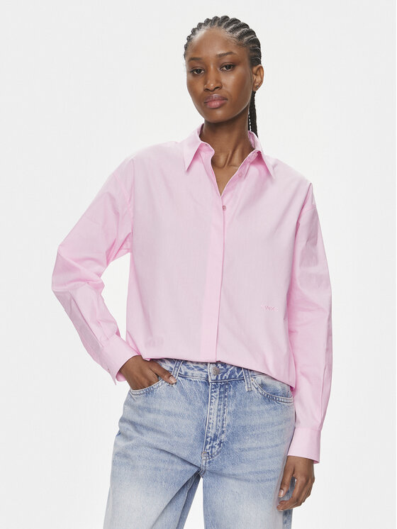 PINKO Pinko Hemd Bridport 100233 A19U Rosa Regular Fit
