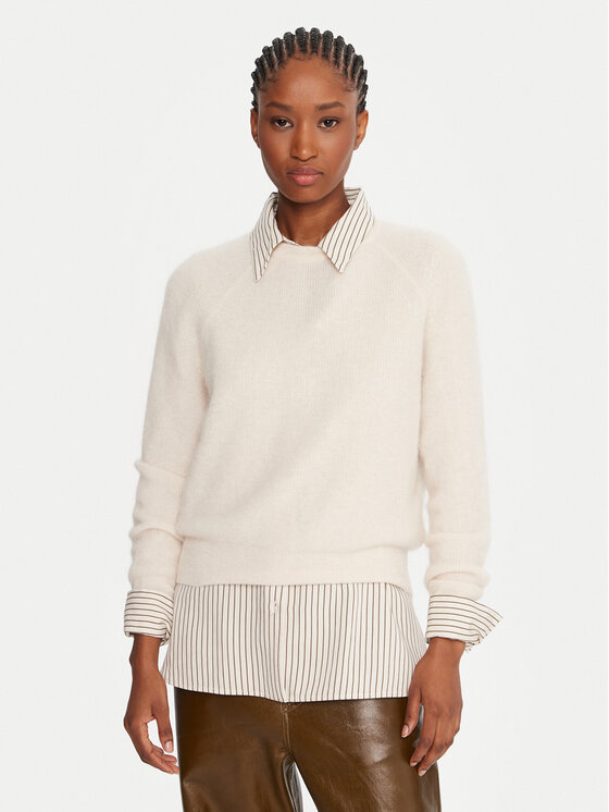 Marella Marella Džemper Digione 2523366414 Écru Regular Fit